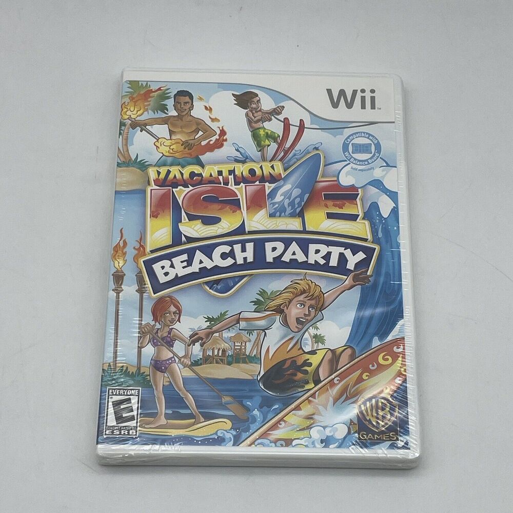 Factory Sealed - Vacation Isle: Beach Party (Nintendo Wii, 2010) Brand New